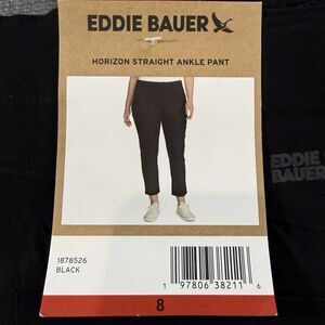 Eddie Bauer Women's Horizon Pants - BLACK  8 NWT